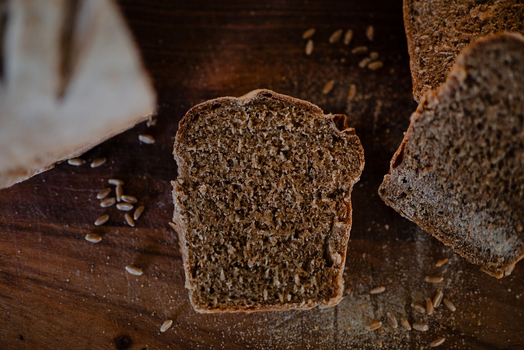 freshly milled bread