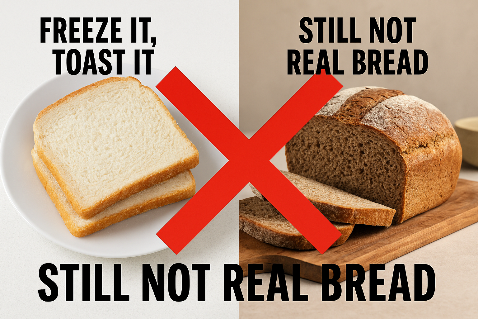 Freeze It, Toast It, Still Not Real Bread: Why We’re Trying Too Hard to Save White Bread